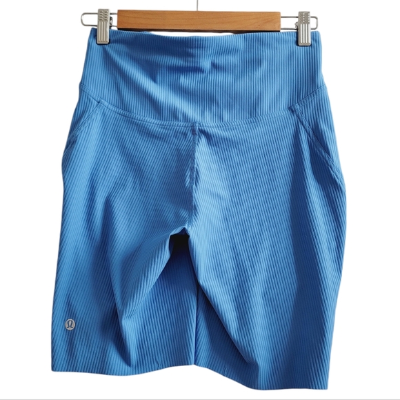 Lululemon Base Pace High-Rise Short *Ribbed Nulux in Blue Nile - Like New - Picture 11 of 14